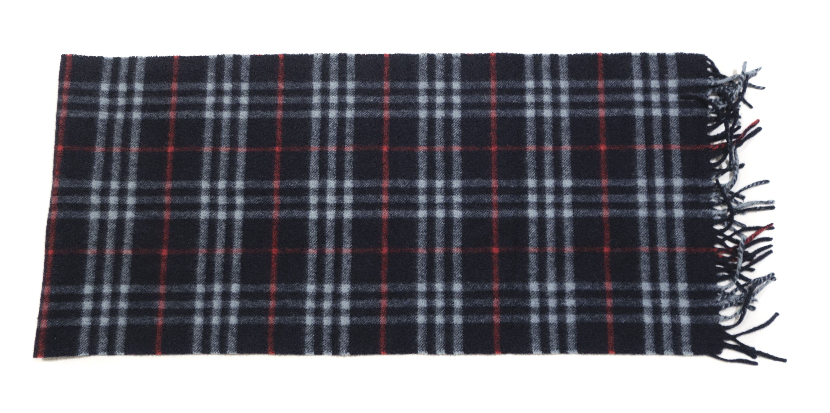 Burberry 00S Nova Check Cashmere Wool Scarf Vintage Size ONE SIZE - 4 Thumbnail