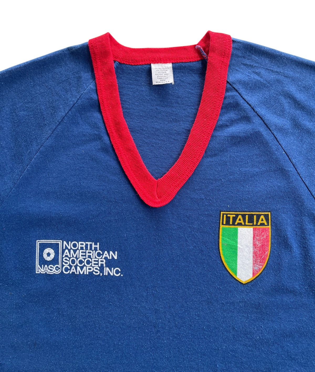Vintage Vintage North American Soccer Camp Raglan Shirt Size US S / EU 44-46 / 1 - 2 Thumbnail