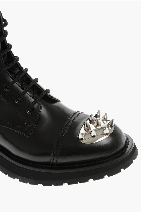 Alexander McQueen o1y1024 Ankle Boots in Black Size US 10 / EU 43 - 4 Thumbnail