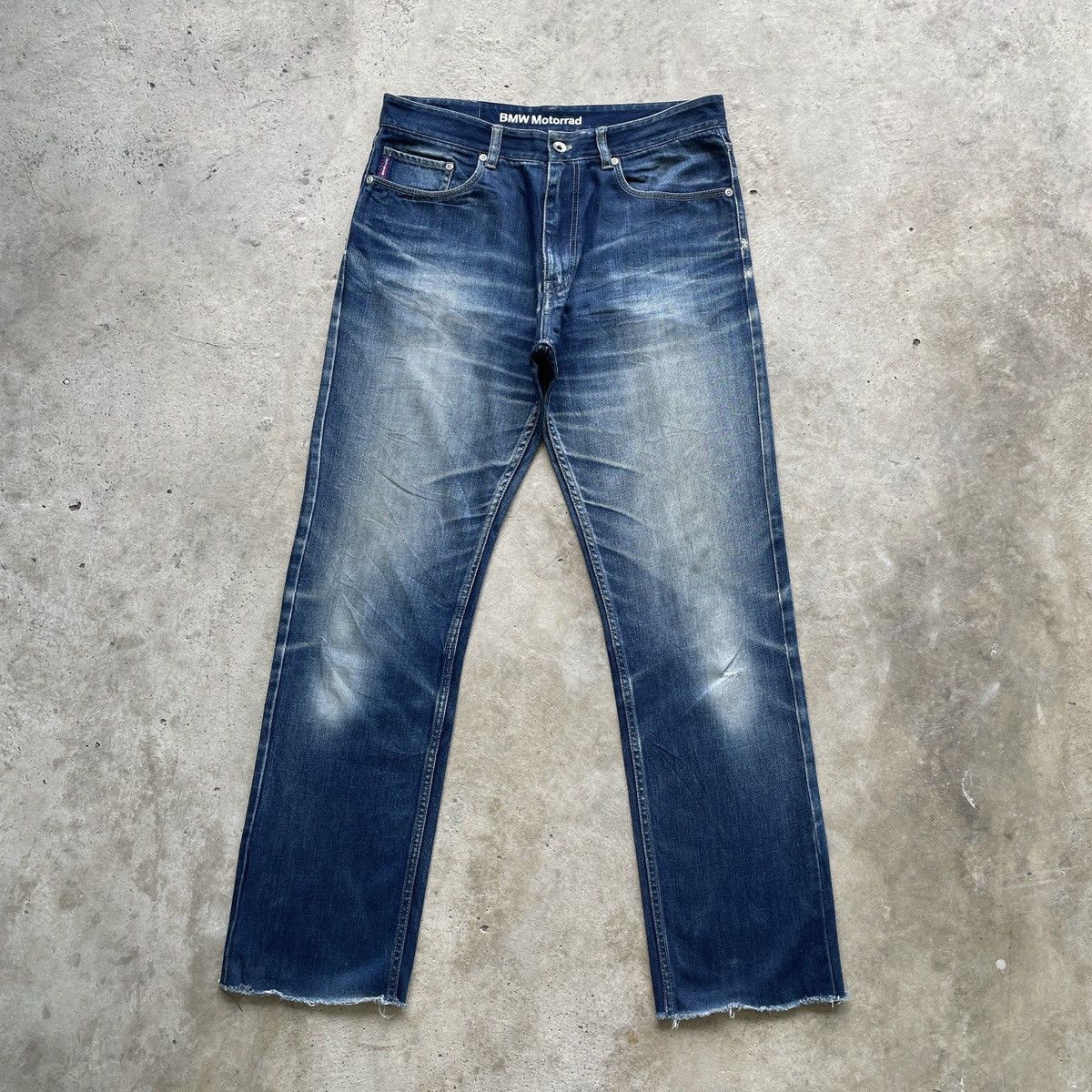 Faded Glory W33💥 BNW Motorrad Stonewash Jeans Faded Denim Pants Size US 33 - 1 Thumbnail