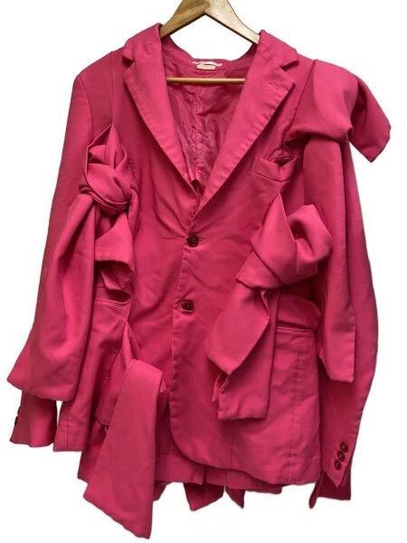 Comme des Garcons COMME des GARCONS HOMME PLUS Pink Bow Blazer Size US M / EU 48-50 / 2 - 1 Thumbnail
