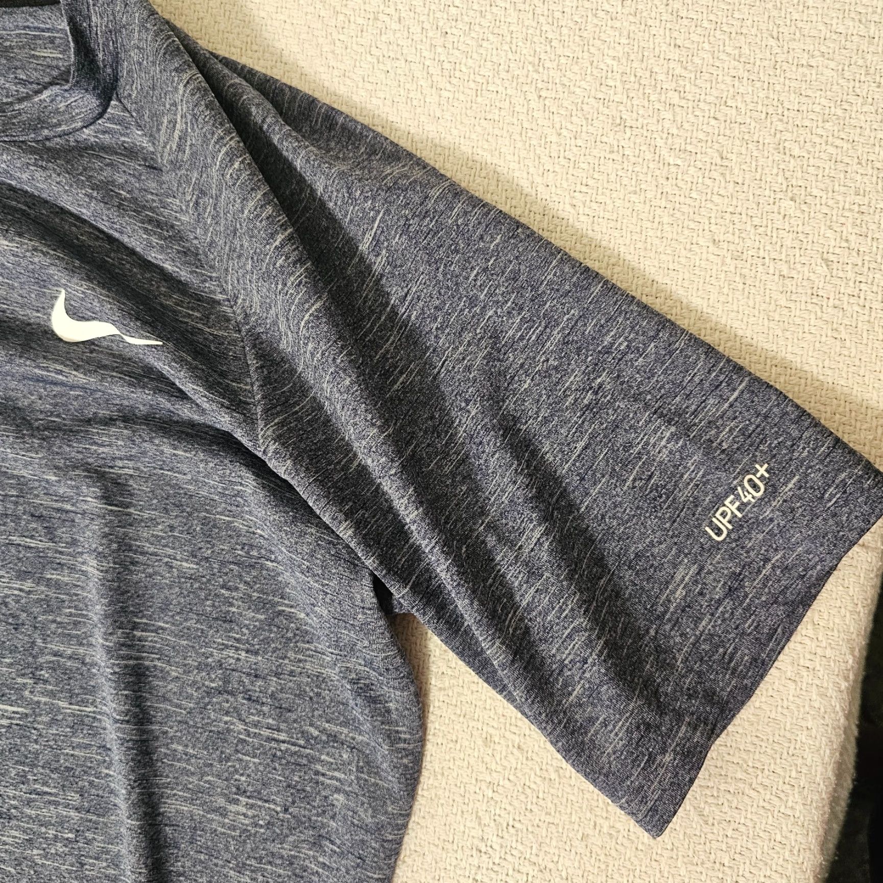 Nike Nike Swim Dri-FIT Stretch UPF 40+ Guard T Shirt S Heather Blue Men’s Size US S / EU 44-46 / 1 - 3 Thumbnail