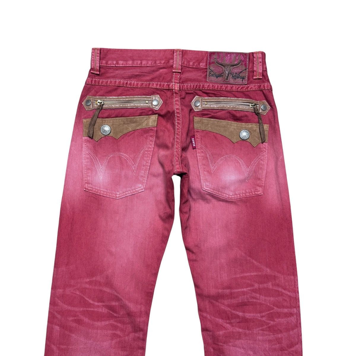 Edwin Vintage Edwin 483XVS Red Denim Jeans Size US 33 - 9 Thumbnail