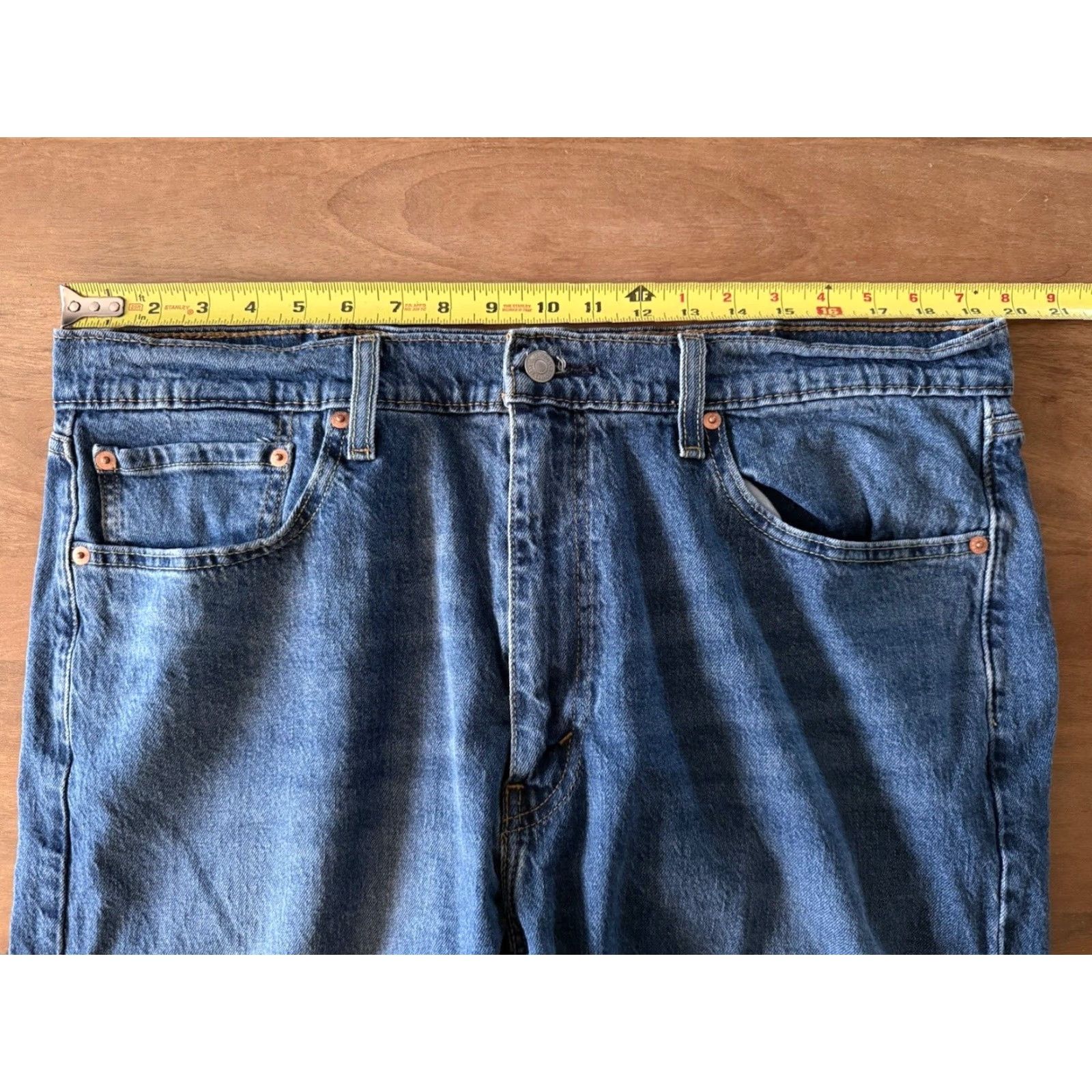 Levi's Levi's 505 Regular Fit Straight Leg Jeans Mens 40x30 Denim Blue Vintage 90s Hip Hop Punk USA Logo City Cars Motorcycle Size US 40 / EU 56 - 5 Thumbnail