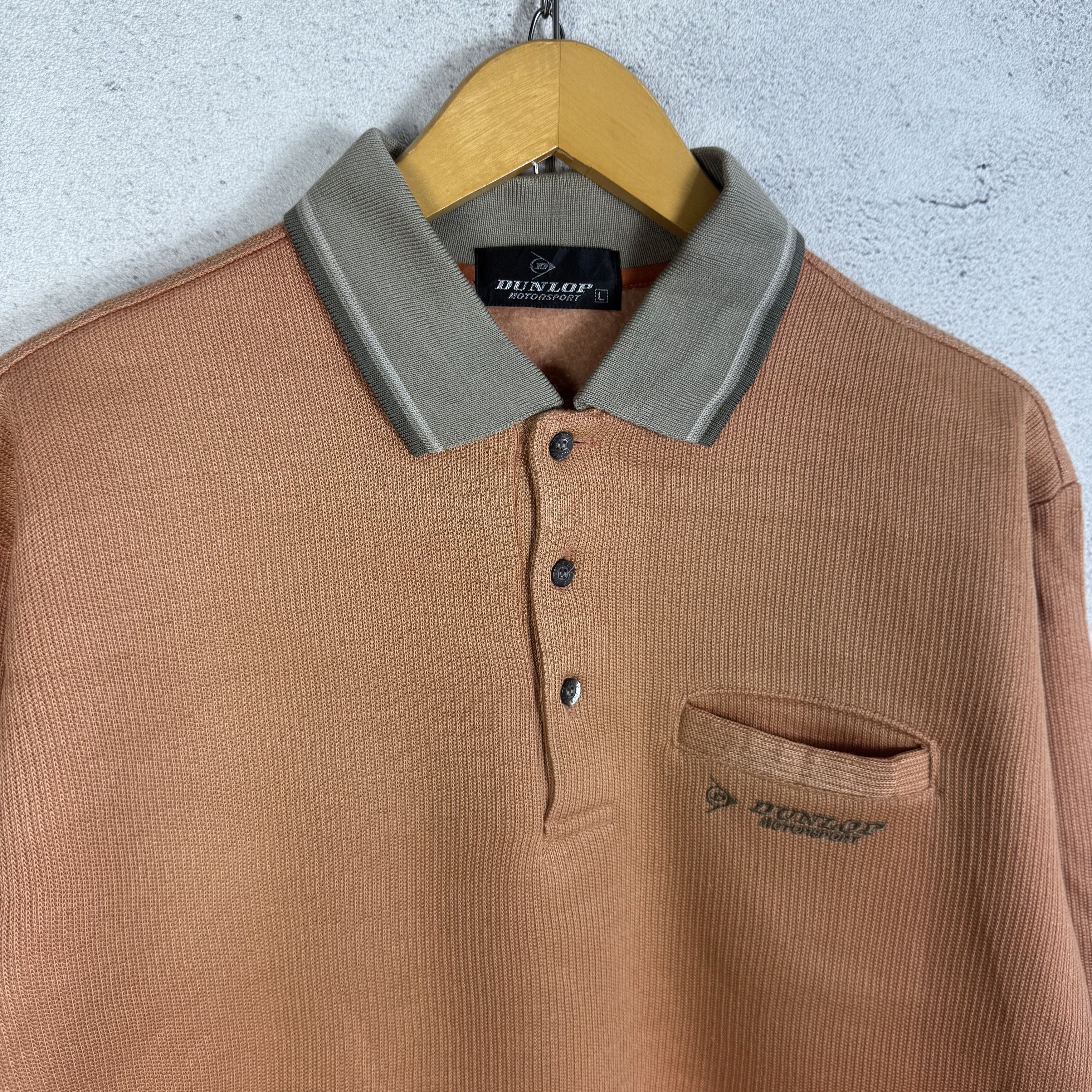 Vintage Vintage Dunlop Motorsport Collared Sweatshirt Crewneck Size US S / EU 44-46 / 1 - 2 Thumbnail