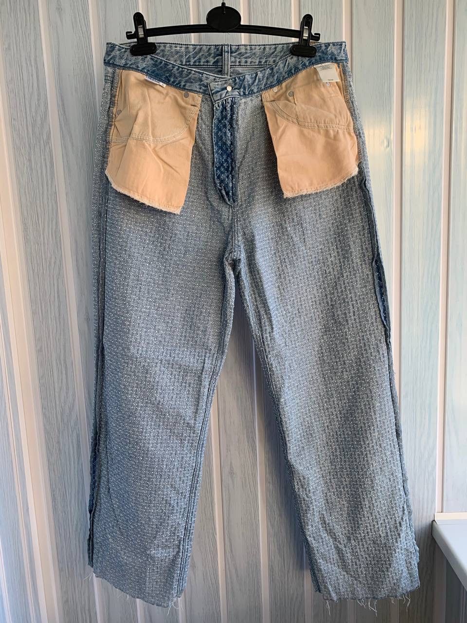 Japanese Brand × Rag & Bone Rag & Bone Logan Mid-Rise Wide Leg Indigo Tweed Denim Jeans Size US 31 - 4 Thumbnail