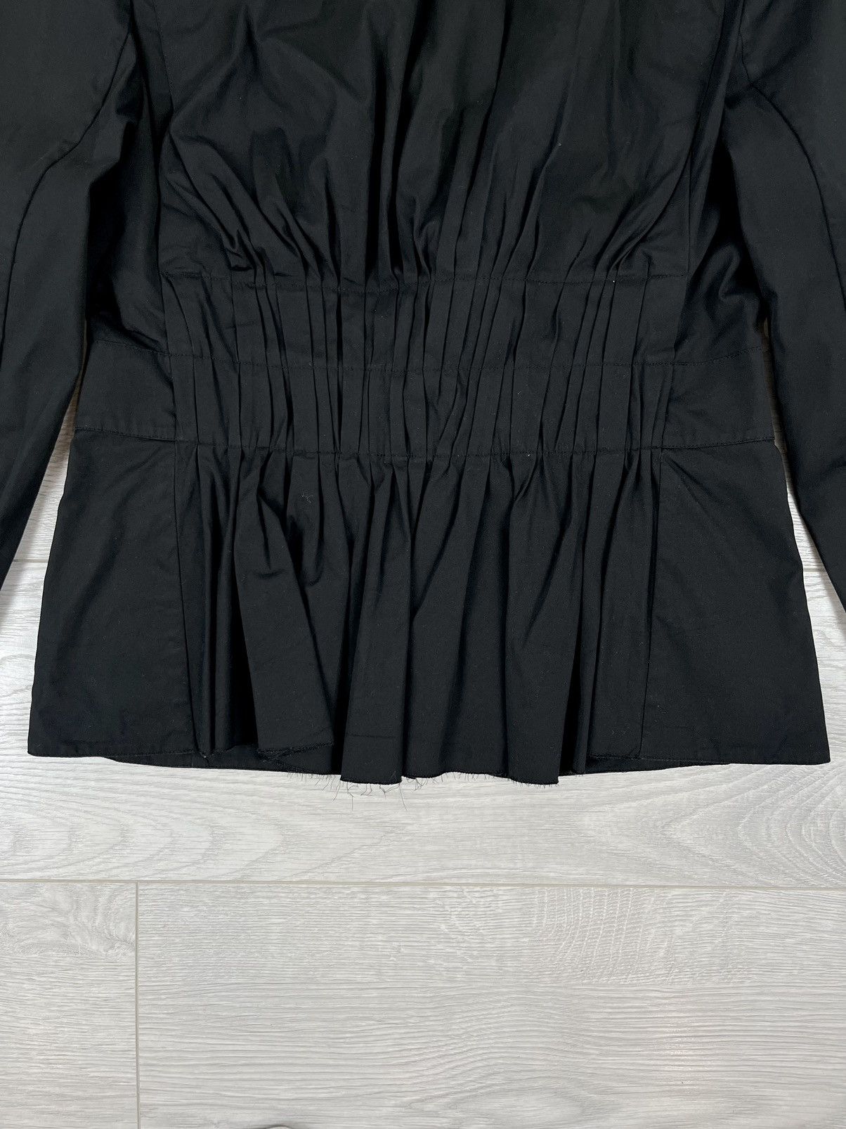 Prada Prada Milano Vintage 00s Black Button Blazer Jacket Size L / US 10 / IT 46 - 7 Thumbnail