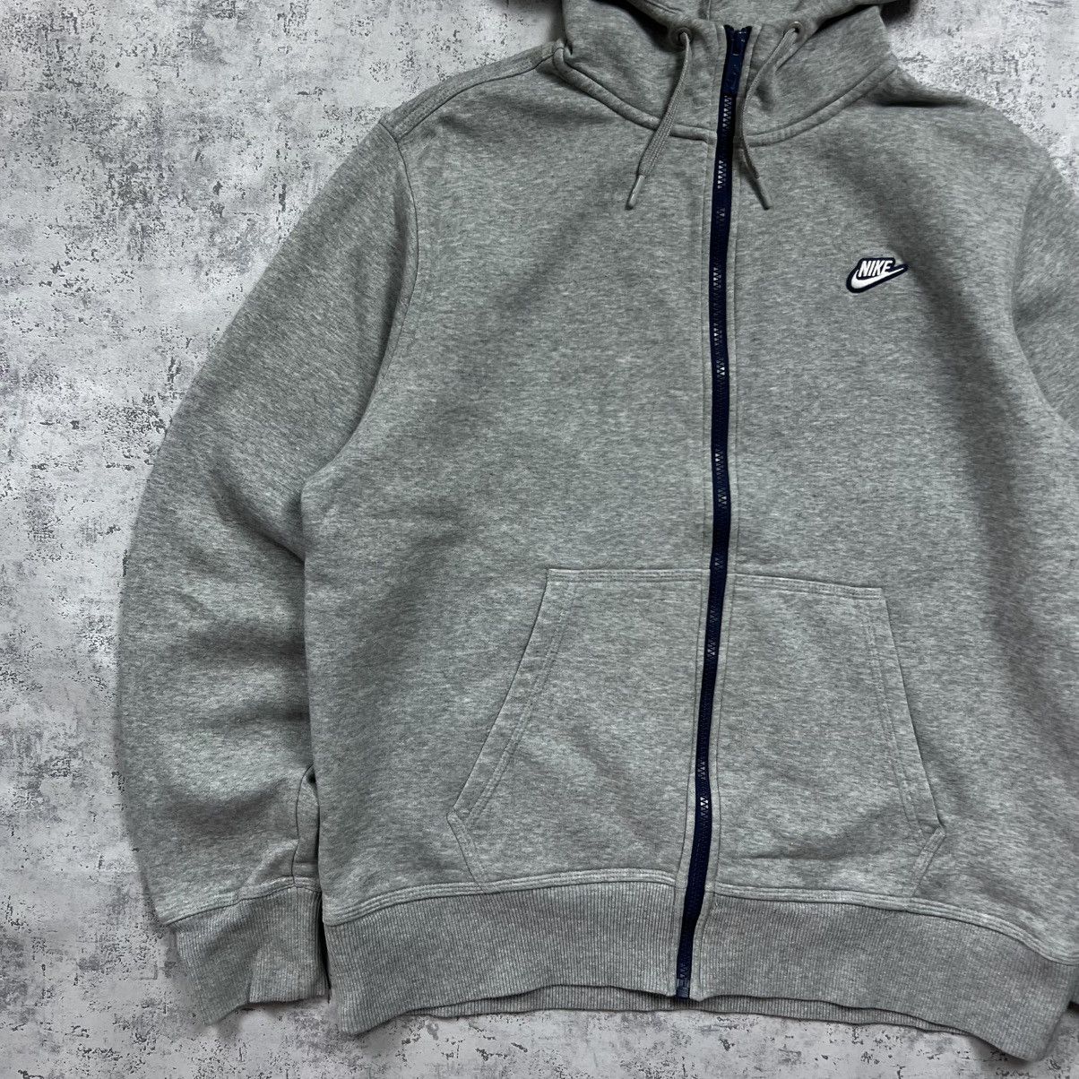 Nike 00s NIKE BASIC RETRO LOGO VINTAGE Y2K BLANK ZIP UP HOODIE Size US L / EU 52-54 / 3 - 2 Thumbnail