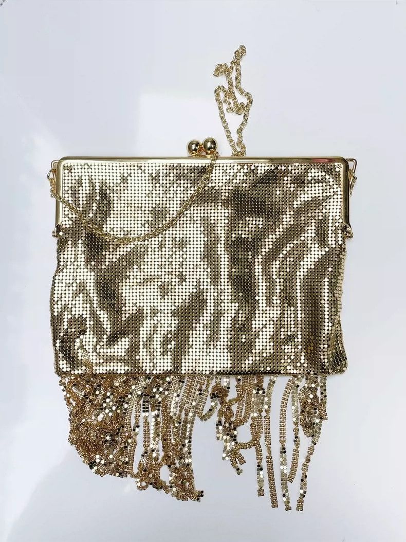 Paco Rabanne Paco Rabanne x H&M 2023 party bag with gold lipstick fringe Size ONE SIZE - 2 Thumbnail