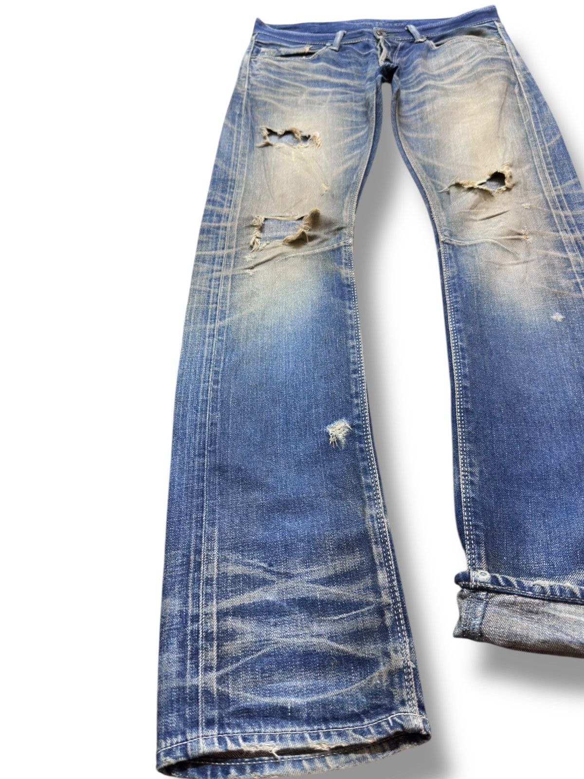 GOSTAR DE FUGA Vintage Gostar Defuga SelvedgeCurve Leg Mudwash Denim Size US 31 - 4 Thumbnail