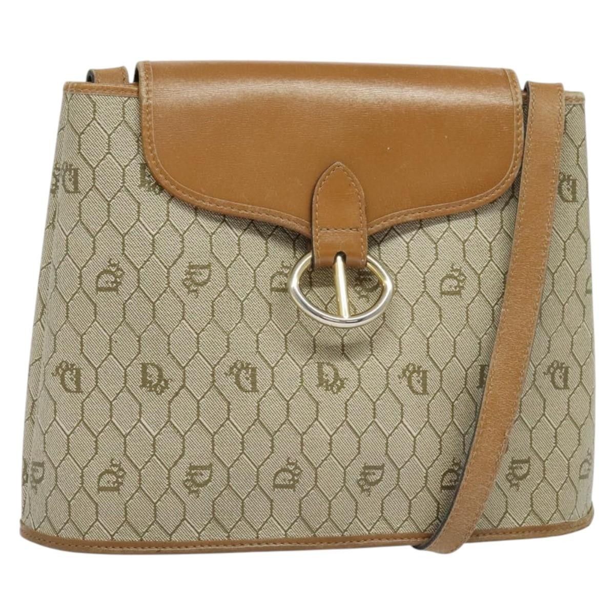 Dior Christian Dior Vintage Honeycomb Canvas and Leather Size ONE SIZE - 1 Thumbnail