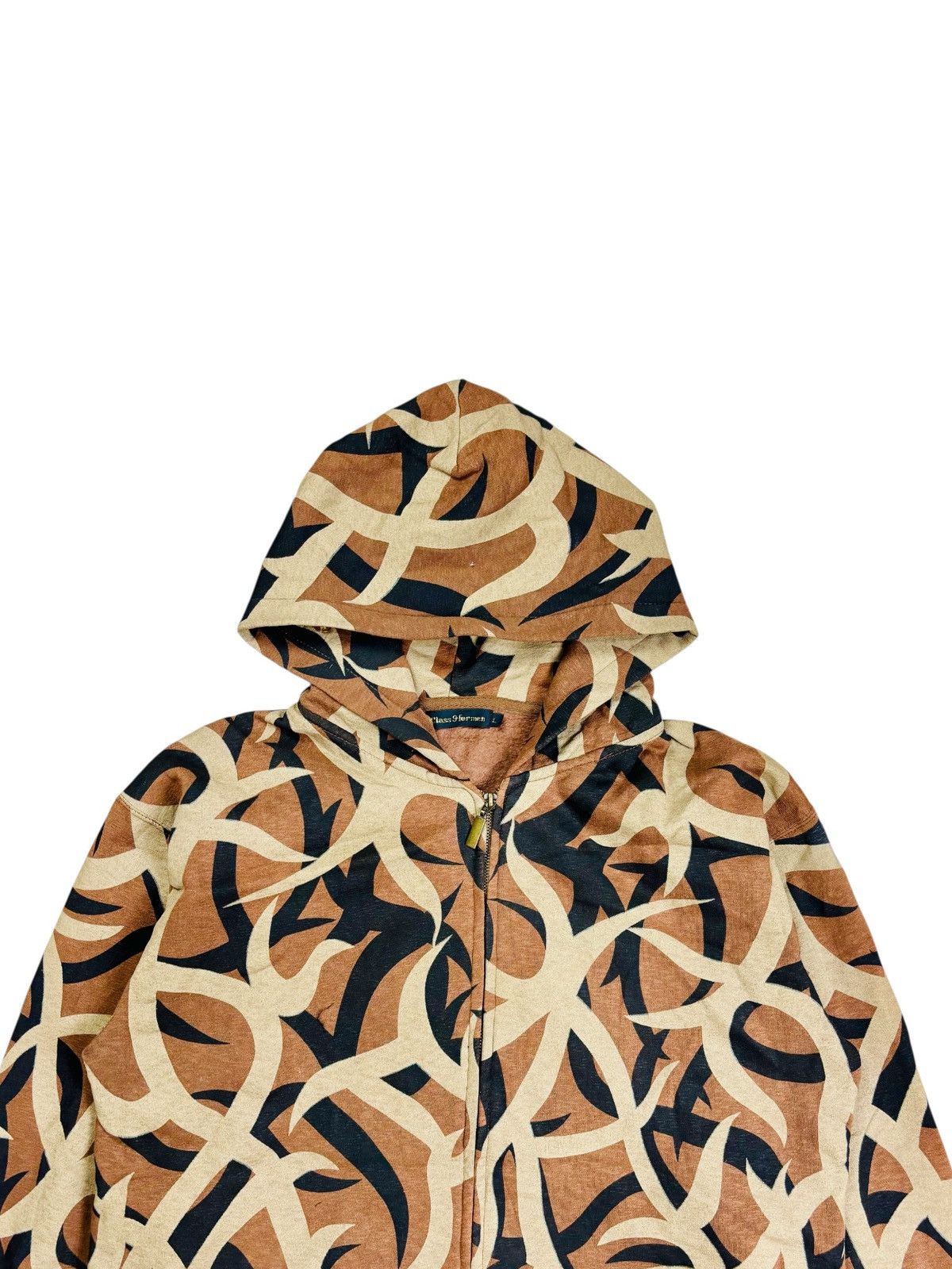 Hysteric Glamour 2000s Class 9 For Men - Number Nine Tribal Camo Zip Hoodie Size US M / EU 48-50 / 2 - 2 Thumbnail