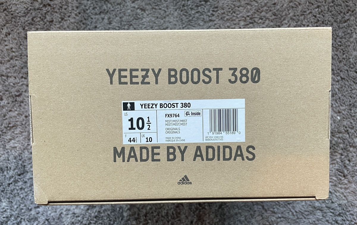 Adidas Yeezy Boost 380 Mist - Size 10.5 US Size US 10.5 / EU 43-44 - 9 Thumbnail
