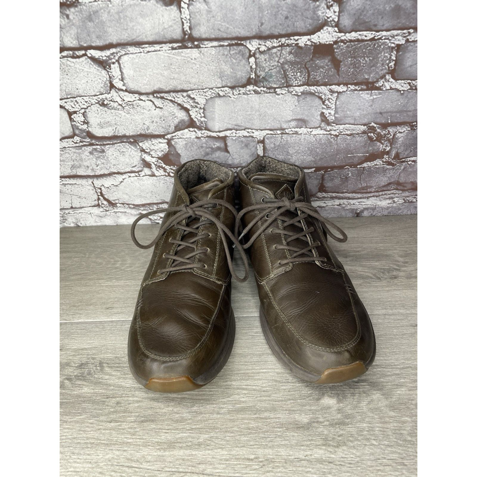 REEF Reef Rover Mid Brown Leather Casual Chukka Boots Shoes Men S Size US 11 / EU 44 - 1 Thumbnail