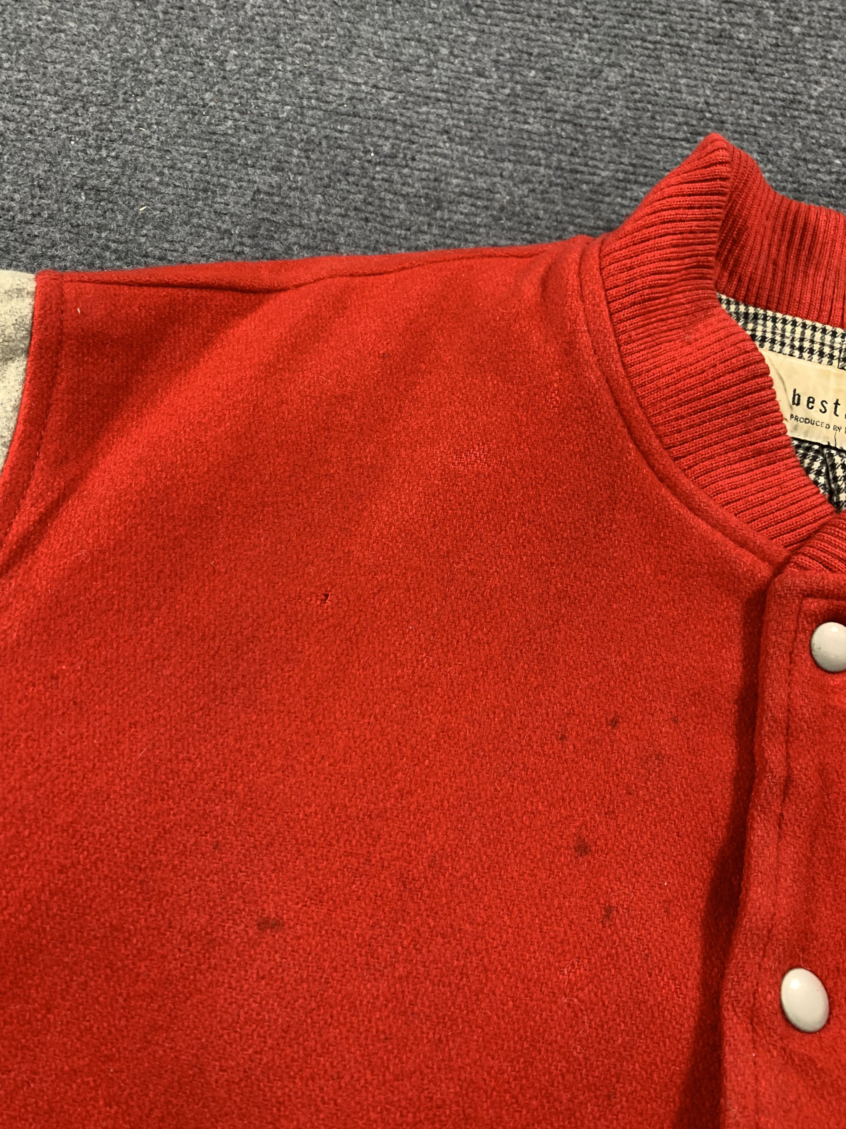 Japanese Brand Vintage Bests Racing ISAMU Button Up Wool Varsity Jacket Size US M / EU 48-50 / 2 - 14 Thumbnail