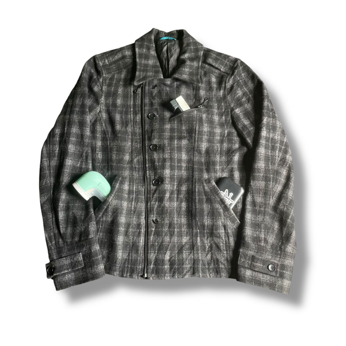 If Six Was Nine 🇯🇵 MALE AND CO PUNK AVANT GARDE WOOL JACKET Size US XL / EU 56 / 4 - 1 Thumbnail