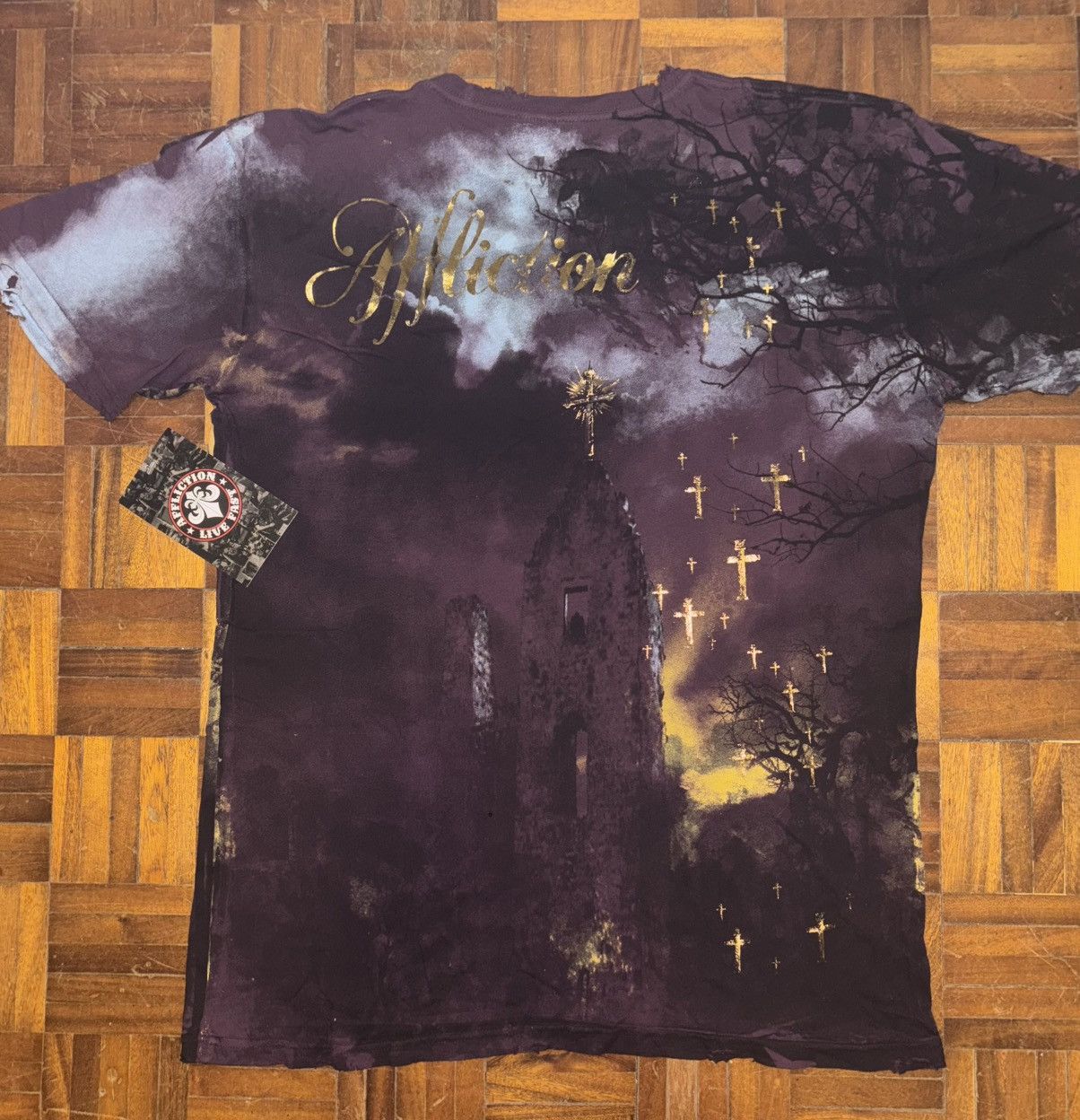 Affliction USA Affliction Royalty T-Shirt - Y2K Grunge Style Size US XL / EU 56 / 4 - 2 Thumbnail