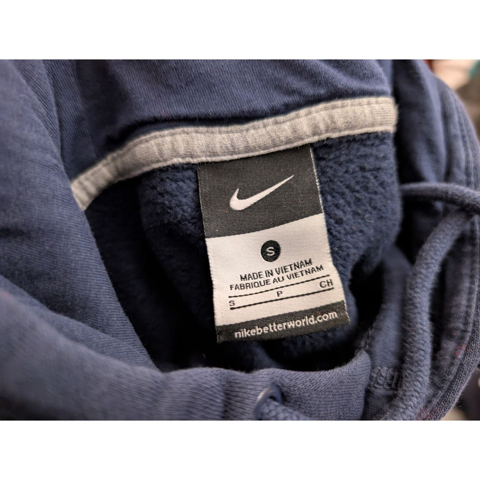 Nike Nike Blue Mens Small Center Swoosh Hoodie Size US S / EU 44-46 / 1 - 6 Thumbnail