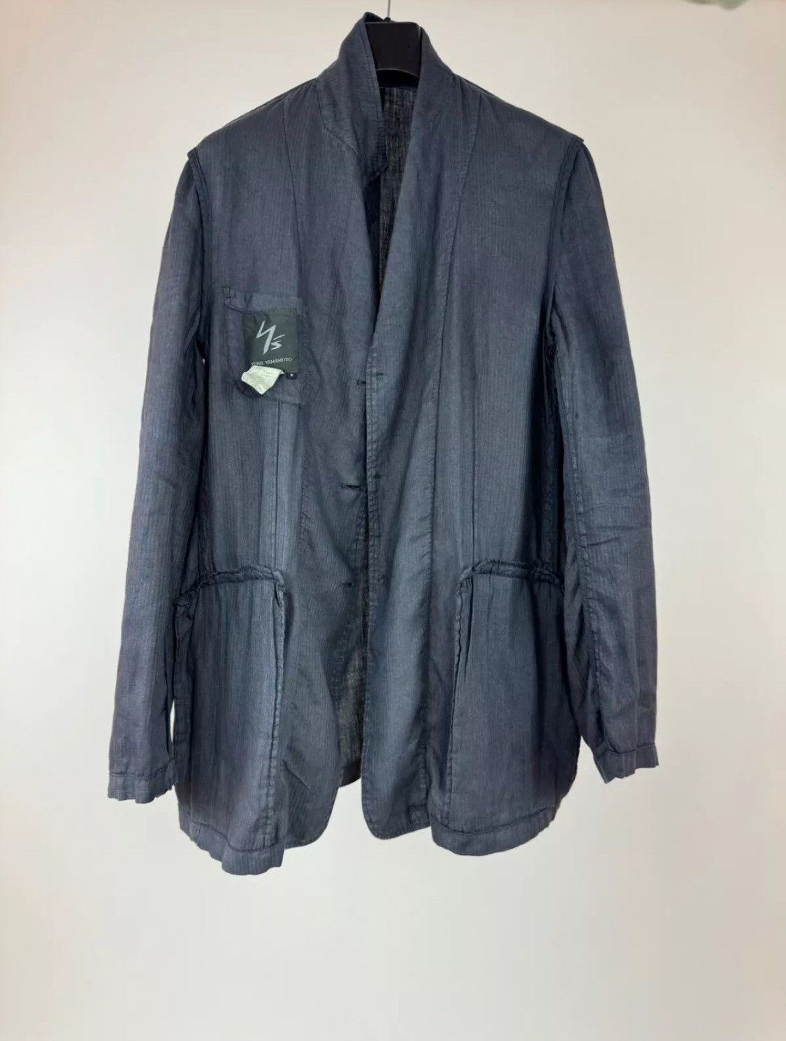 Archive YOHJI YAMAMOTO Linen Blazer Jacket Mens size 5/3XL
