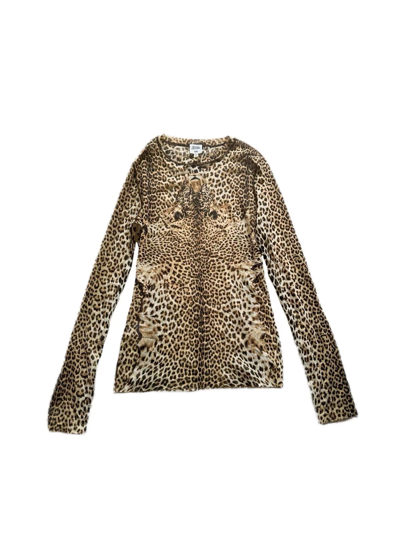 Jean Paul Gaultier Jean Paul Gaultier Leopard Mesh Tattoo Top Size M / US 6-8 / IT 42-44 - 1 Thumbnail