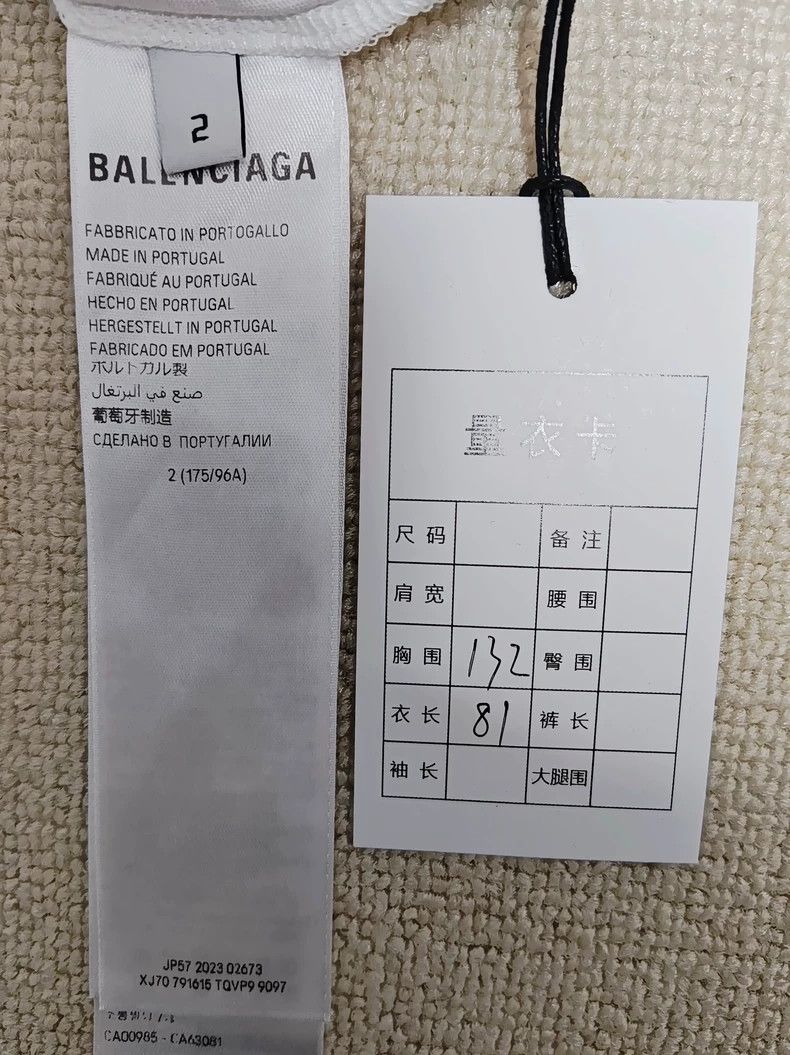 Balenciaga Balenciaga 24fw Tips Patchwork 3 Bsports Worn Short Sleeve Size US M / EU 48-50 / 2 - 7 Thumbnail