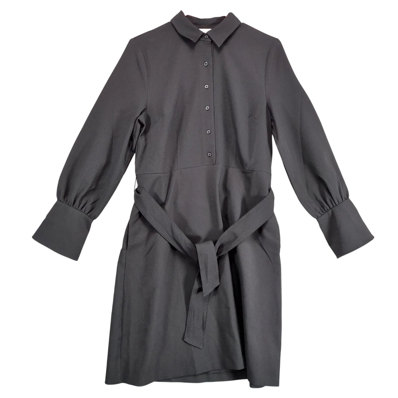 Other Lark & Ro Black Tie Waist Long Sleeve Shirt Dress Sz 6 Size M / US 6-8 / IT 42-44 - 1 Thumbnail