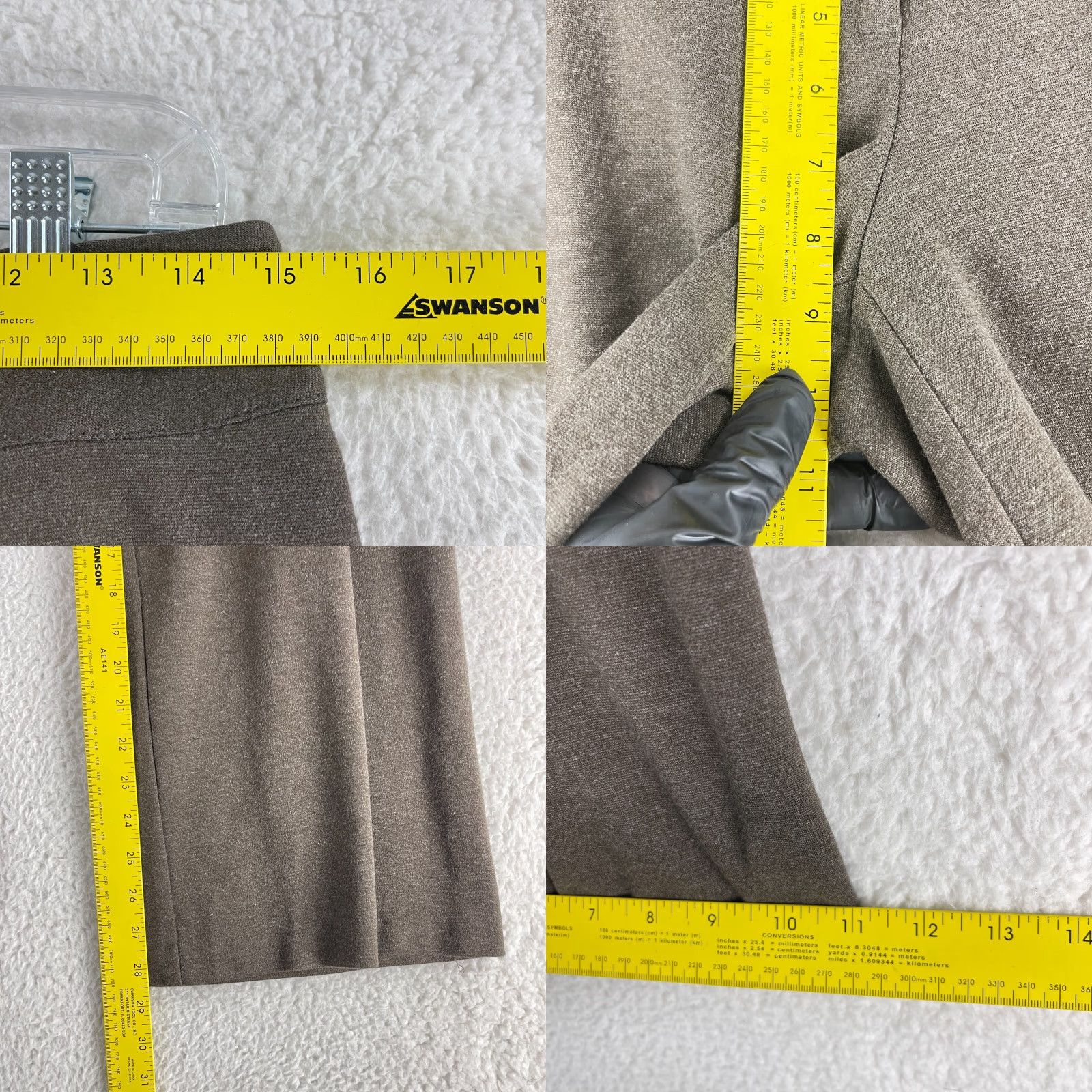 J. Jill J. Jill Brown Stretch Wide Leg Cropped Pants Womens Size 10 Petite Casual Size 32" / US 10 / IT 46 - 8 Thumbnail