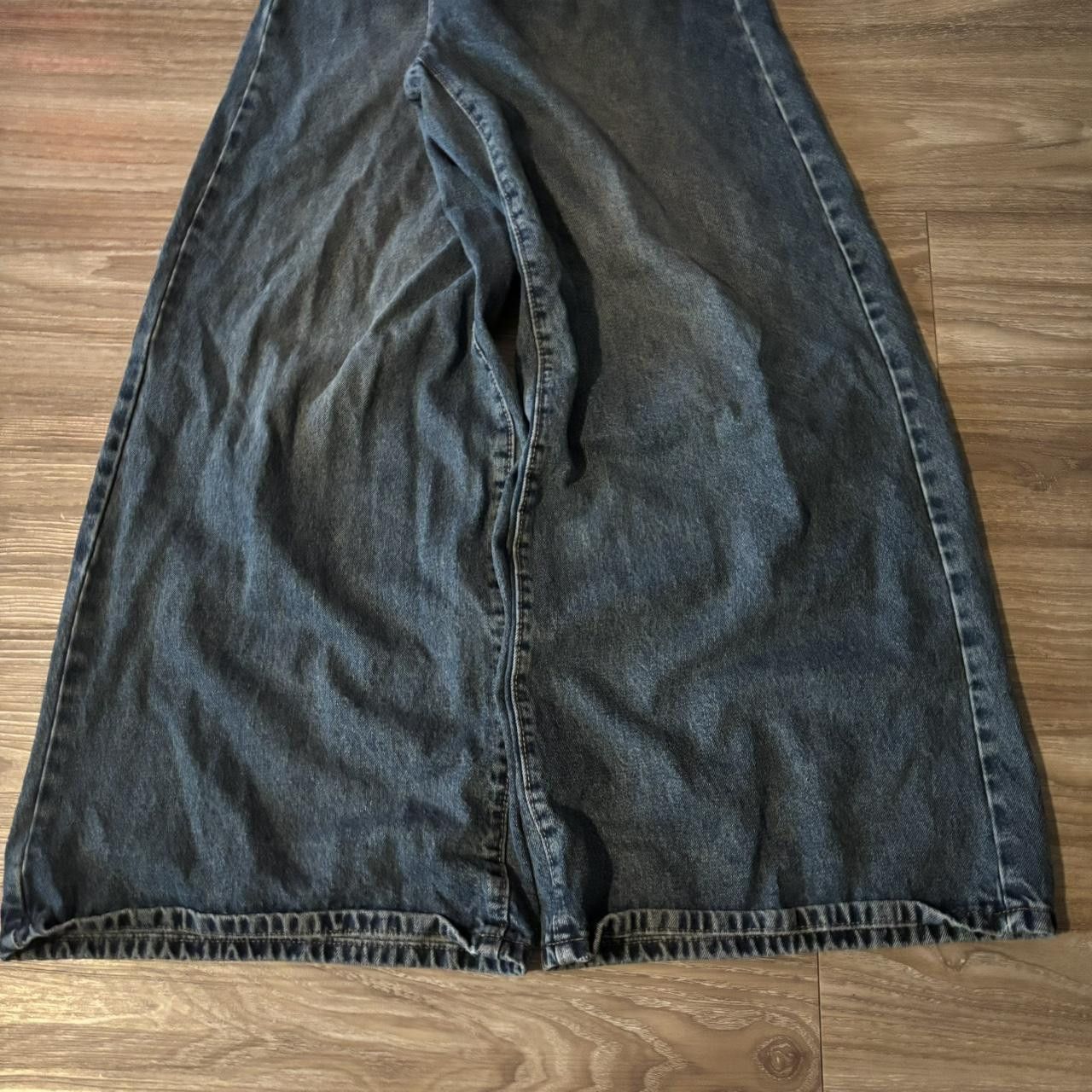 Vintage Crazy Vintage Y2K/2000s Baggy Grunge Dark Wash Wide Leg Skater Denim Jeans! 30x30 Size US 30 / EU 46 - 6 Thumbnail