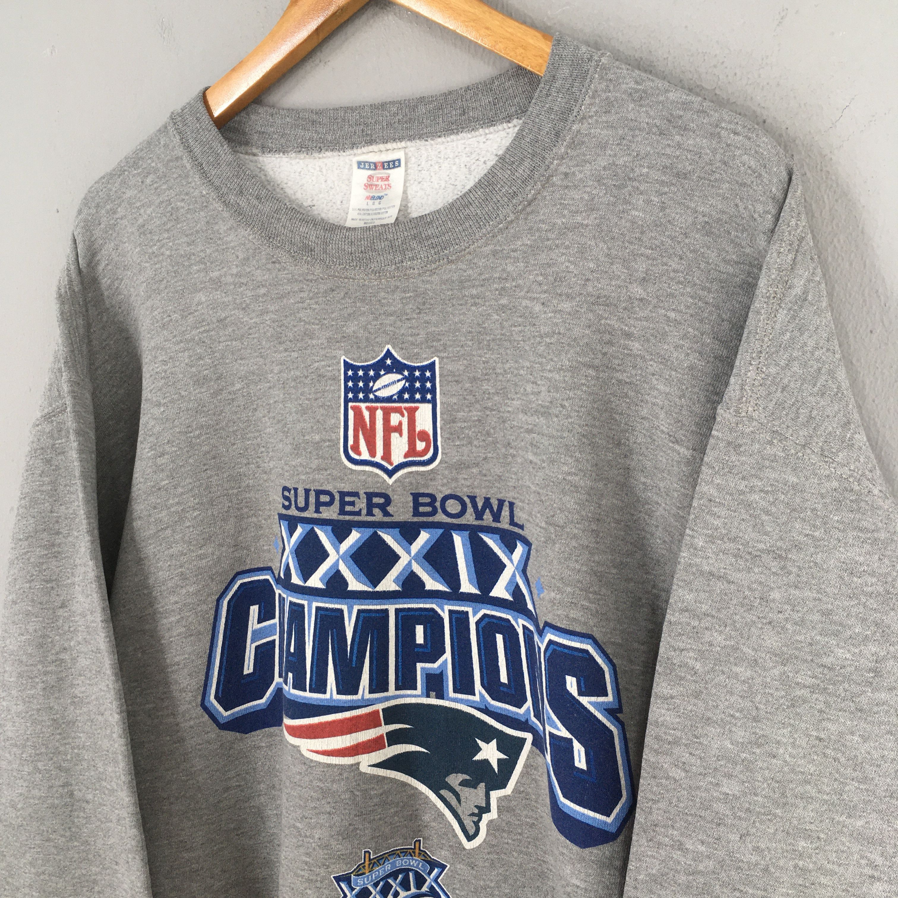 NFL Vintage New England Patriots NFL Sweatshirt Large Size US L / EU 52-54 / 3 - 3 Thumbnail