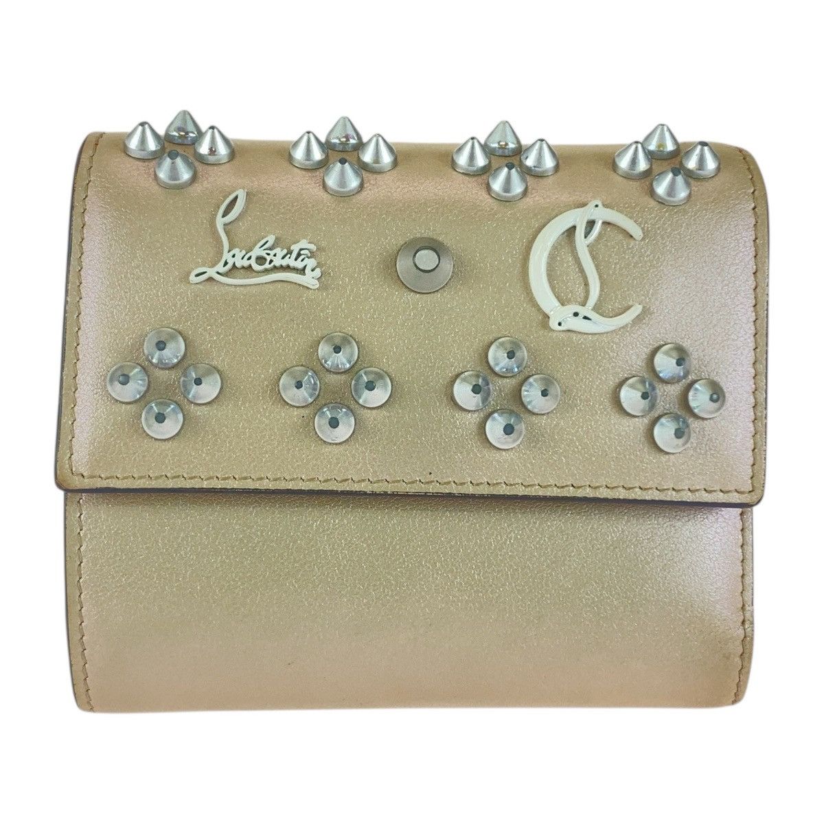 Christian Louboutin Christian Louboutin Loubifold Wallet Leather Wallet Leather Short Wallet DUTY FREE for USA