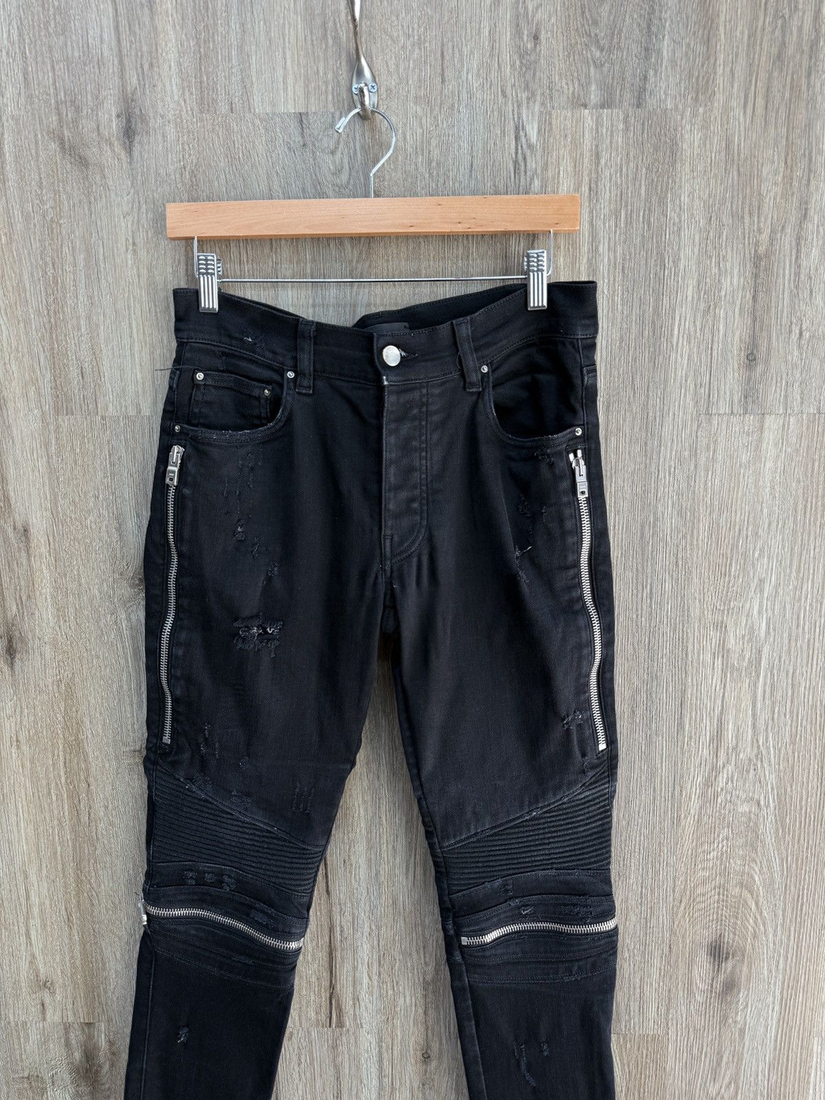 Amiri Amiri Black MX2 Denim Jeans Size US 31 - 2 Thumbnail