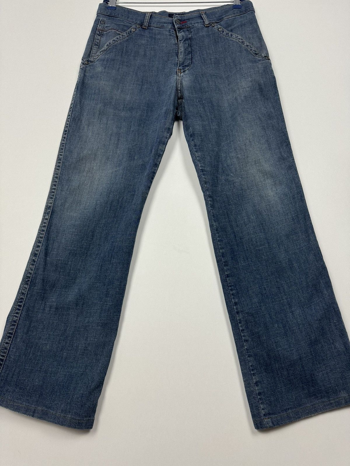 Designer Trussardi Denim Cotton Boot Pant Jeans Size US 34 / EU 50 - 6 Thumbnail