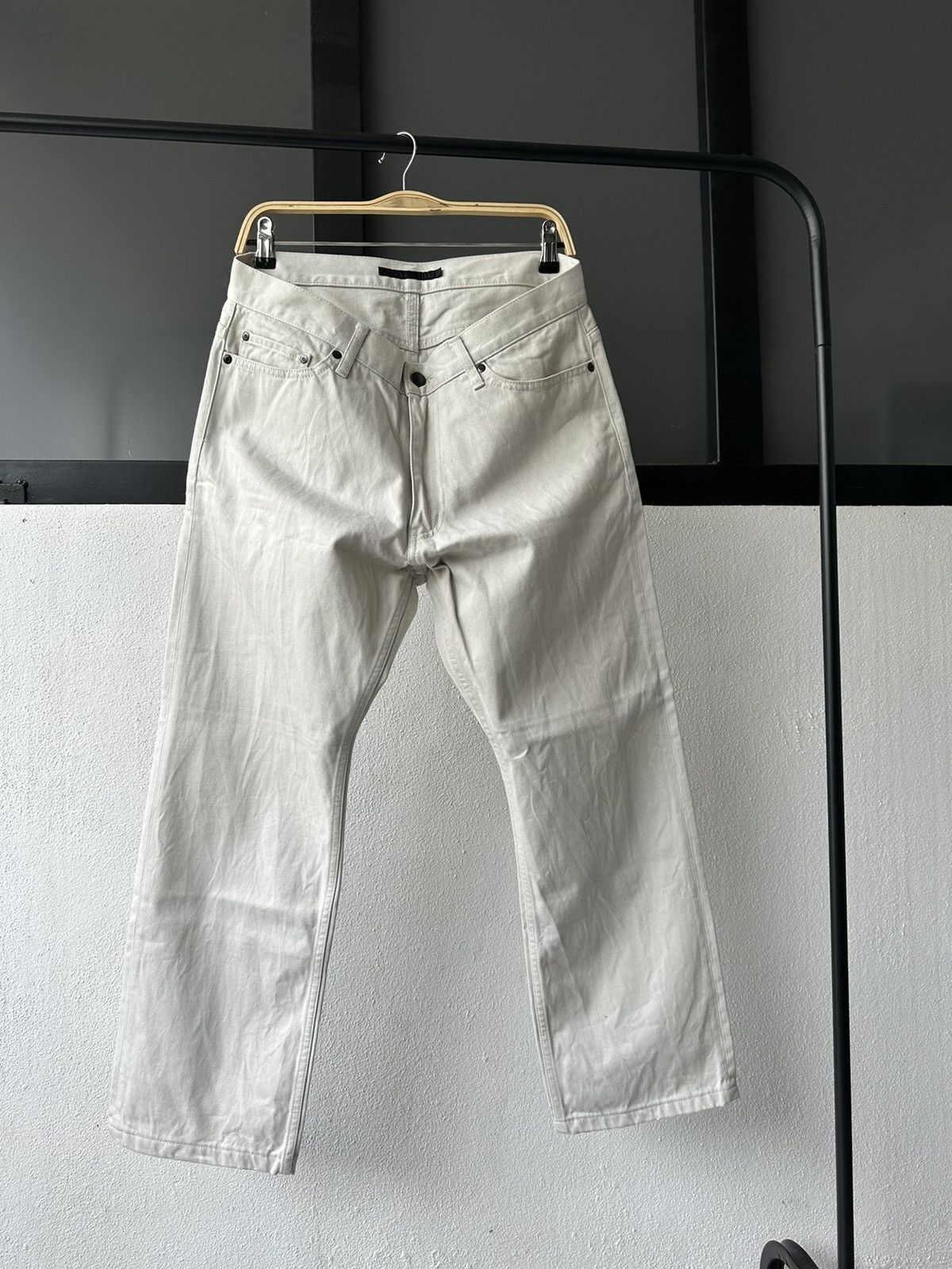image of Nexus Vii Ss2008 Nexus 7 Khaki Cotton Pants in Chic Cream, Men's (Size 34)