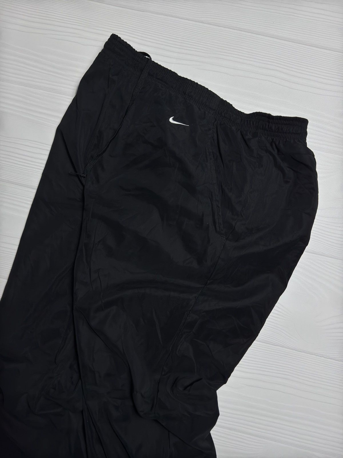 Nike × Vintage Vintage Nike Pants Embroidered Nylon Drill Pants Joggers Y2K Size US 34 / EU 50 - 2 Thumbnail