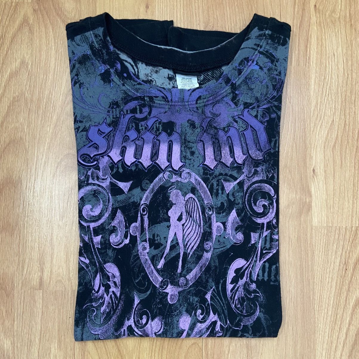 Skin Skin Industries Moto Angel Y2K Vintage T-Shirt Women’s Large Size L / US 10 / IT 46 - 8 Thumbnail