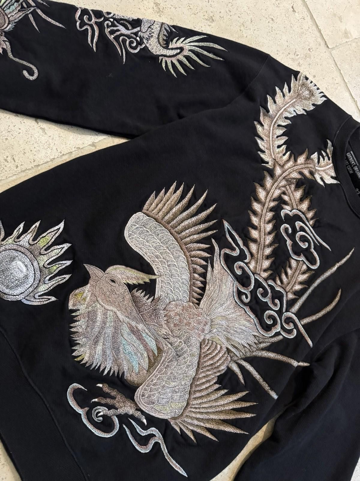 Maharishi 2059 Phoenix Embroidered Crew Sweat · Organic Sweat Black Size US S / EU 44-46 / 1 - 2 Thumbnail