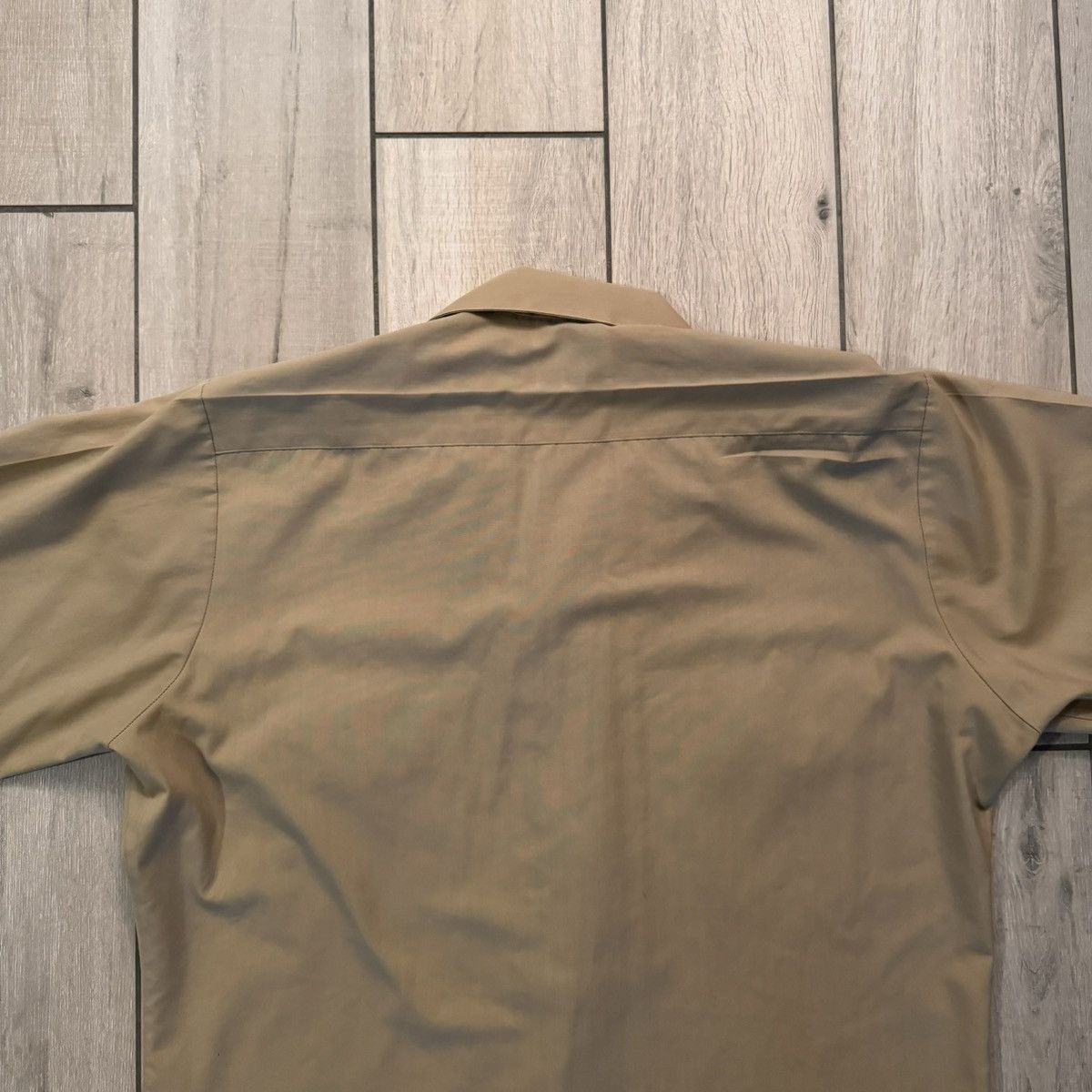 Stussy Vintage 70s Earth Tone Tan Military Cropped Pocket Button Up Size US M / EU 48-50 / 2 - 16 Thumbnail