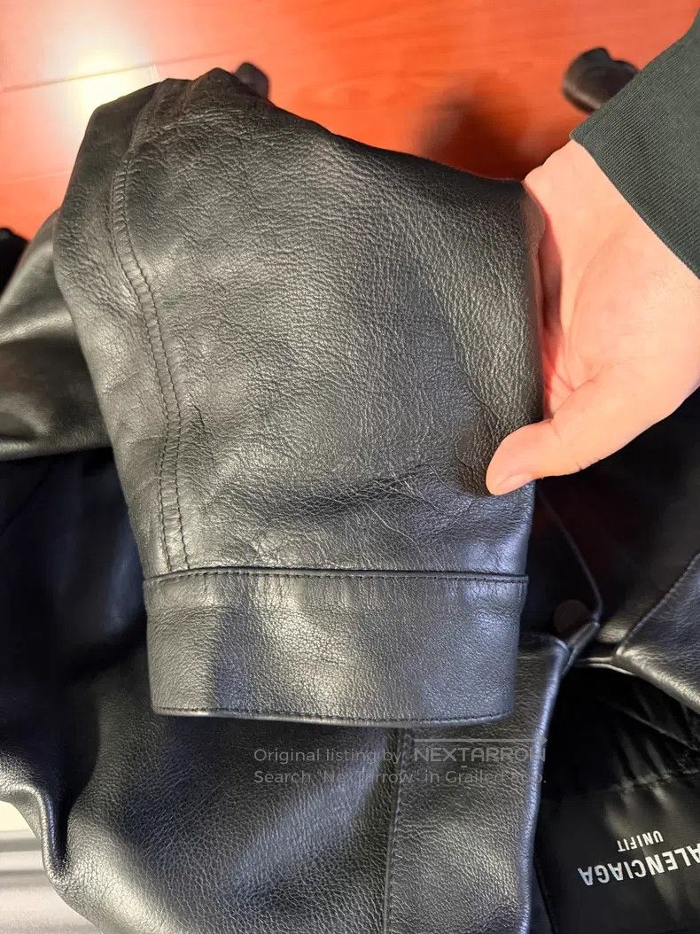 Balenciaga Balenciaga Oversized Buffalo Leather Jacket Size US S / EU 44-46 / 1 - 7 Thumbnail