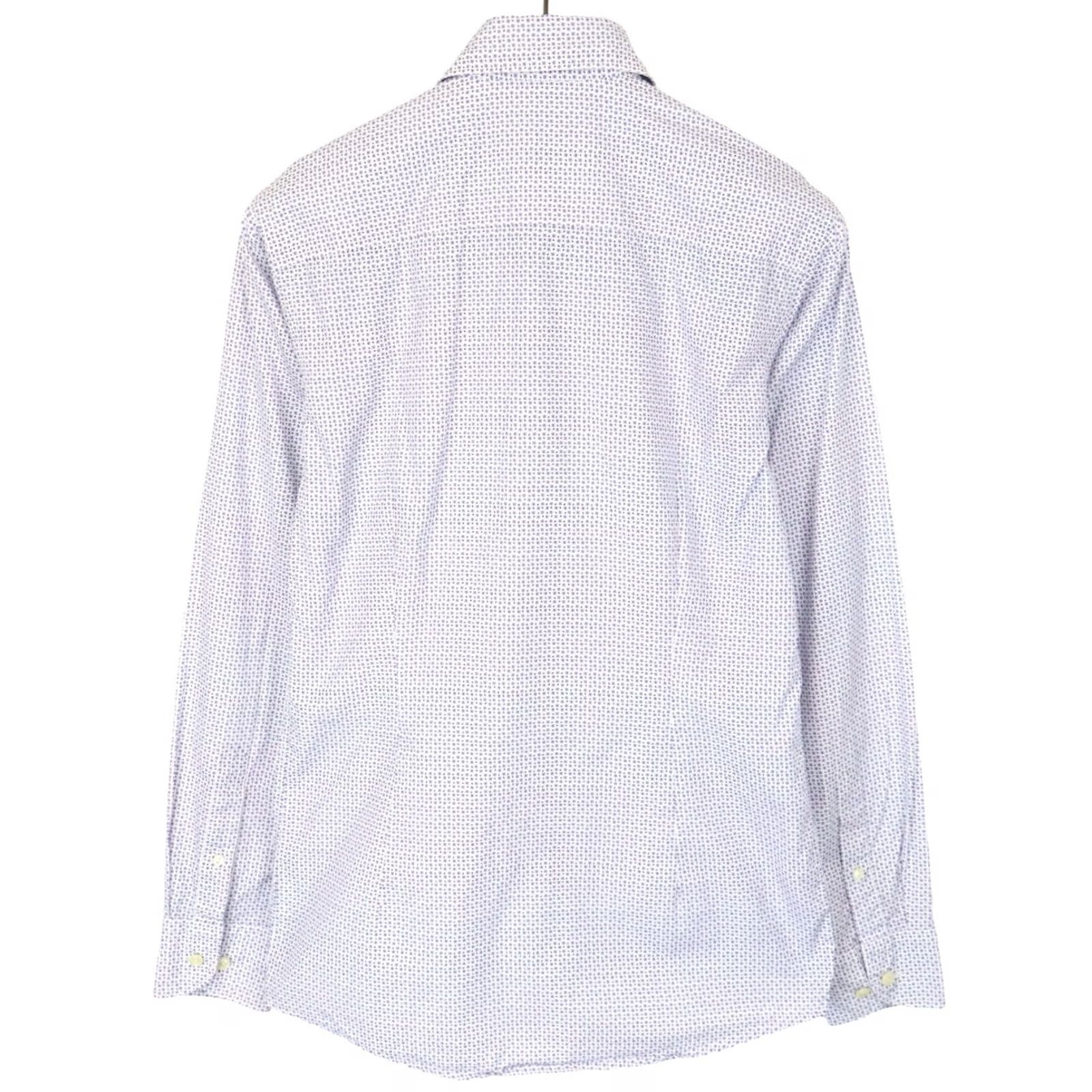 Eton Eton Poplin Slim Shirt Men's SMALL Button Up Patterned Cutaway Neck Size US S / EU 44-46 / 1 - 2 Thumbnail
