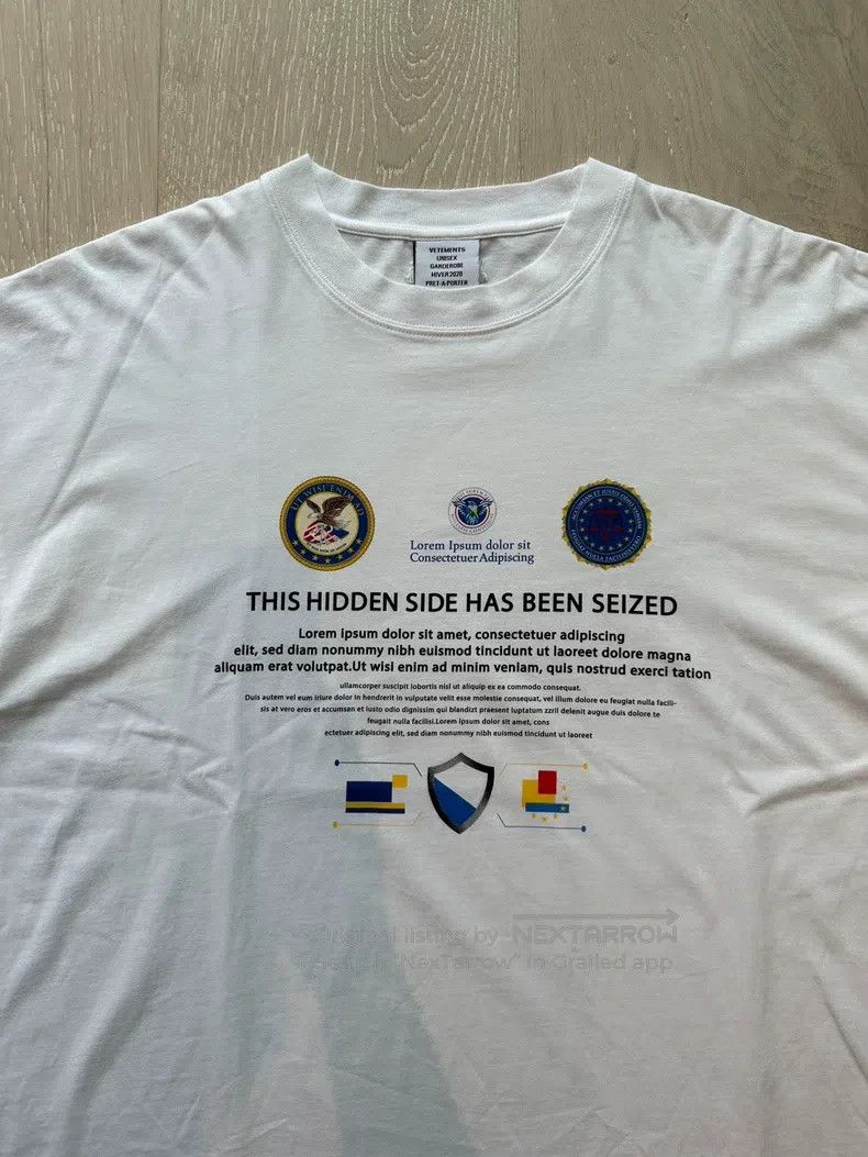 Vetements Vetements Dark Web Season Print T-Shirt Size US S / EU 44-46 / 1 - 2 Thumbnail