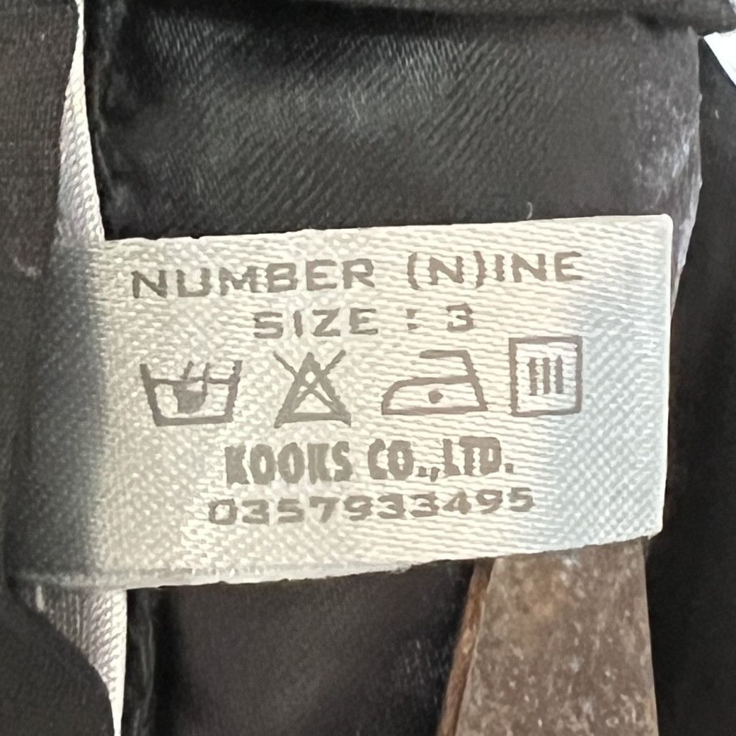 Number (N)ine 🔥 NUMBER NINE INK SLACK BELTED Size US 31 - 22 Thumbnail