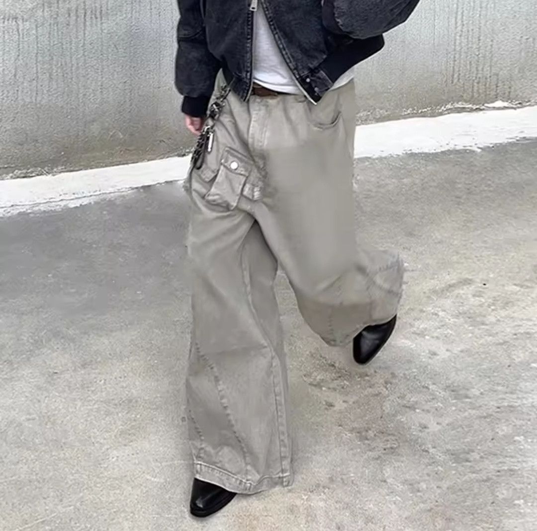 Japanese Brand × Jean 3 Dimensions Pocket Patchwork Cargo Jeans Size US 32 / EU 48 - 3 Thumbnail