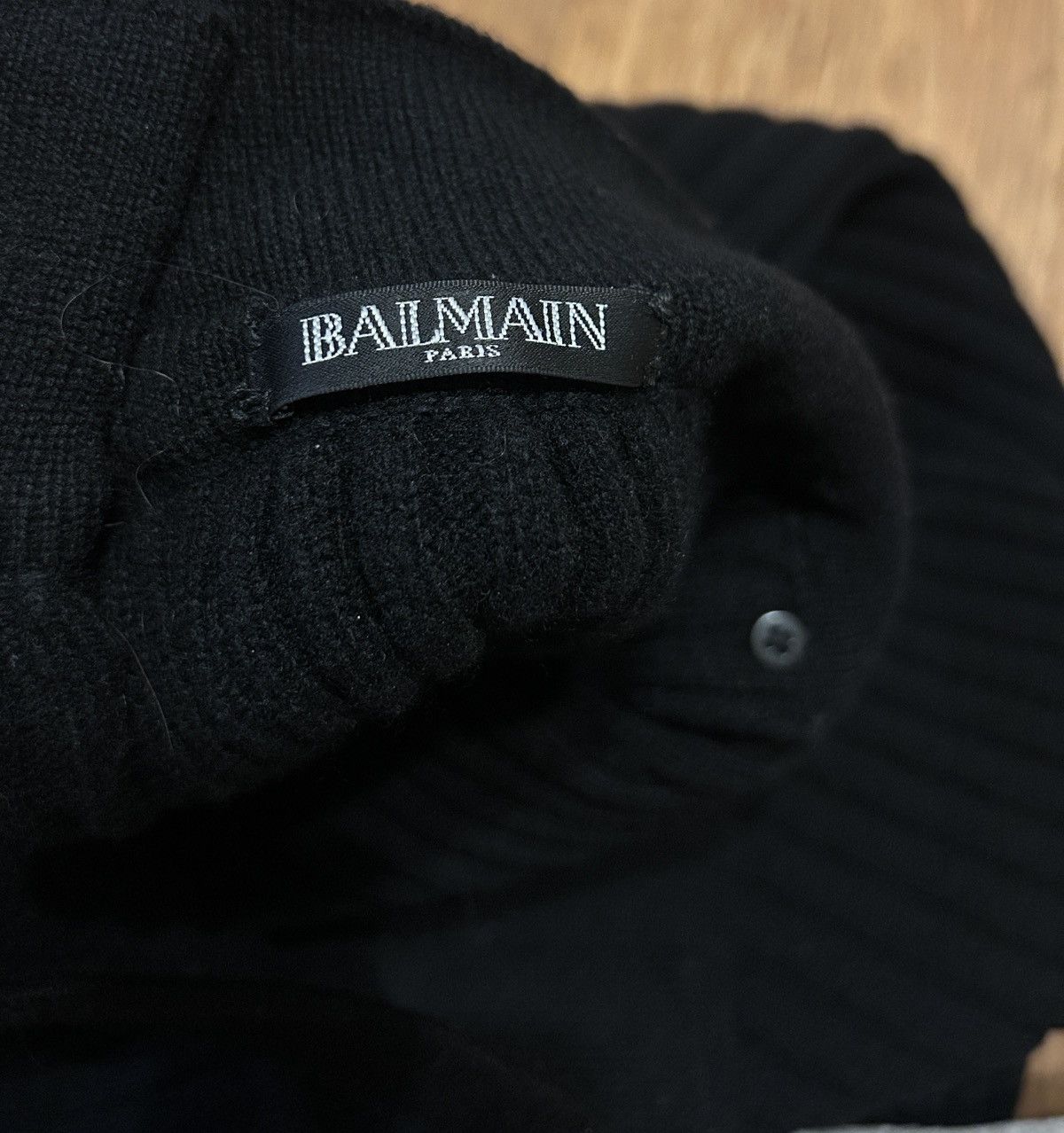 Balmain Balmain 6 Button Two Front Pocket 100% Wool Knitted Skirt Size 28" / US 6 / IT 42 - 4 Thumbnail