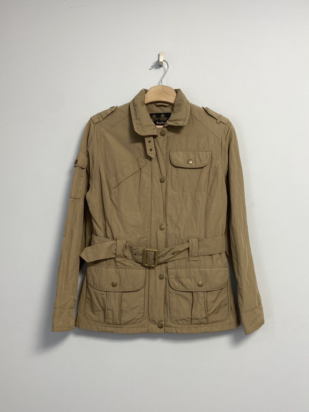 Barbour Barbour Ladies Steel Amelia Classic Field Jacket Size M / US 6-8 / IT 42-44 - 1 Thumbnail