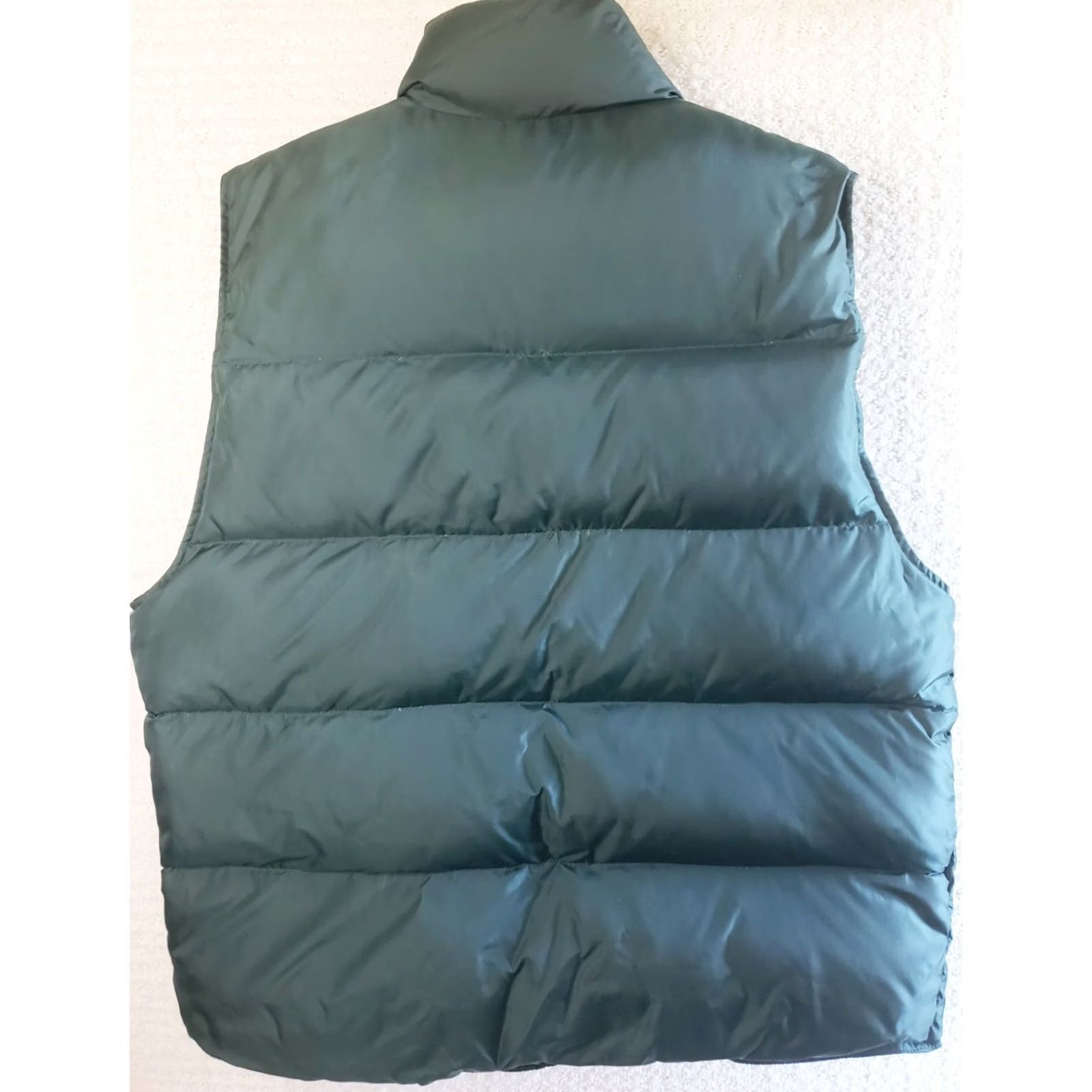 Vintage VINTAGE Gerry Vest Puffer Reversible Down Insulated Stand-Up Logo Green Black USA Mens L Size US L / EU 52-54 / 3 - 4 Thumbnail