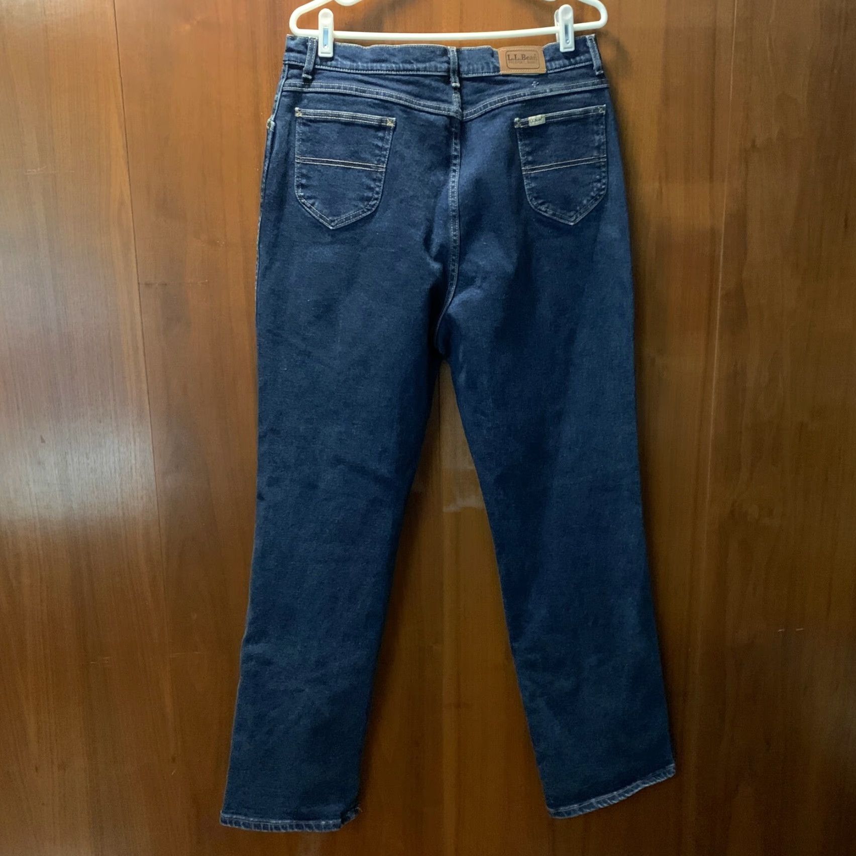 Vintage VINTAGE L.L. Bean Jeans Womens Dark Wash Union Made Size 20 Blue Cotton Blend 32" Inseam Regular Women Jeans Size 42" / US 20 - 5 Thumbnail