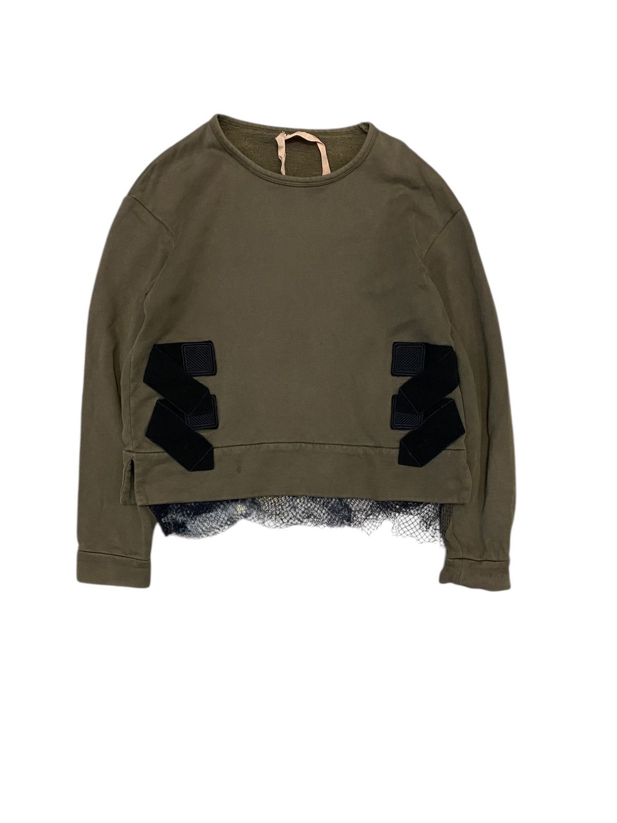 N21 2000s N21 Bondage hem Mesh sweatshirt Size M / US 6-8 / IT 42-44 - 1 Thumbnail