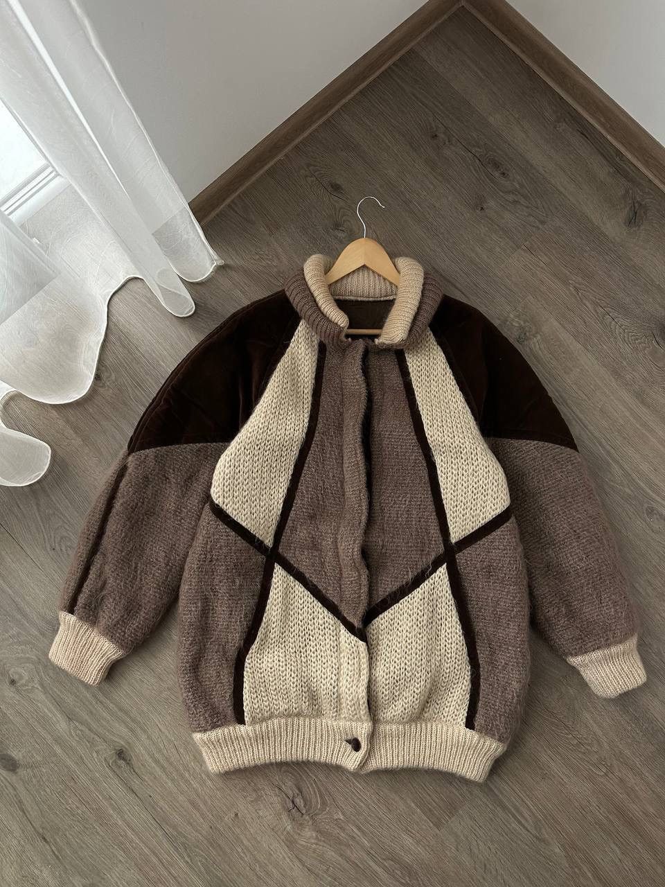 Japanese Brand × Les Copains × Vintage Vintage Japanese Mohair Alpaca Beige Les Copains Jacket Size US L / EU 52-54 / 3 - 7 Thumbnail