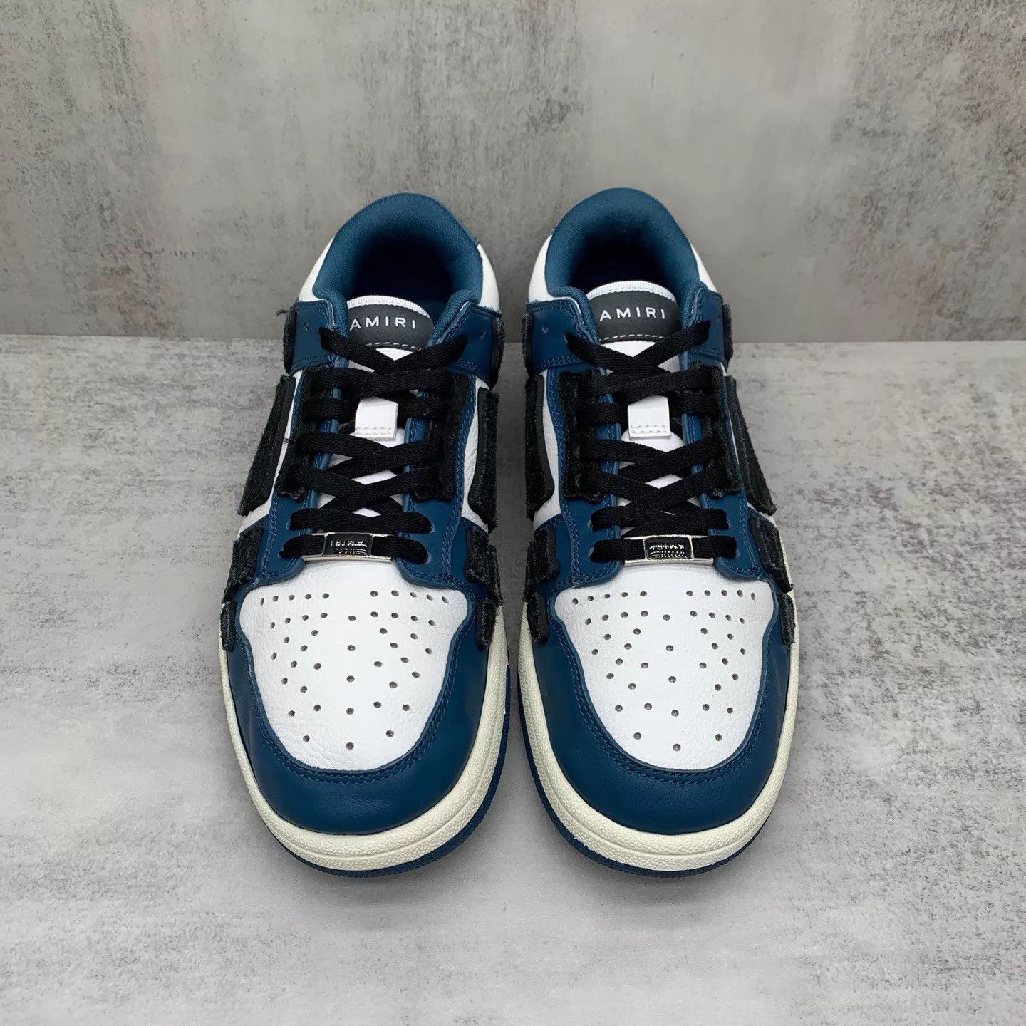 Amiri Amiri Blue White Bone Low Top Sneaker 42 98 New Size US 9 / EU 42 - 4 Thumbnail