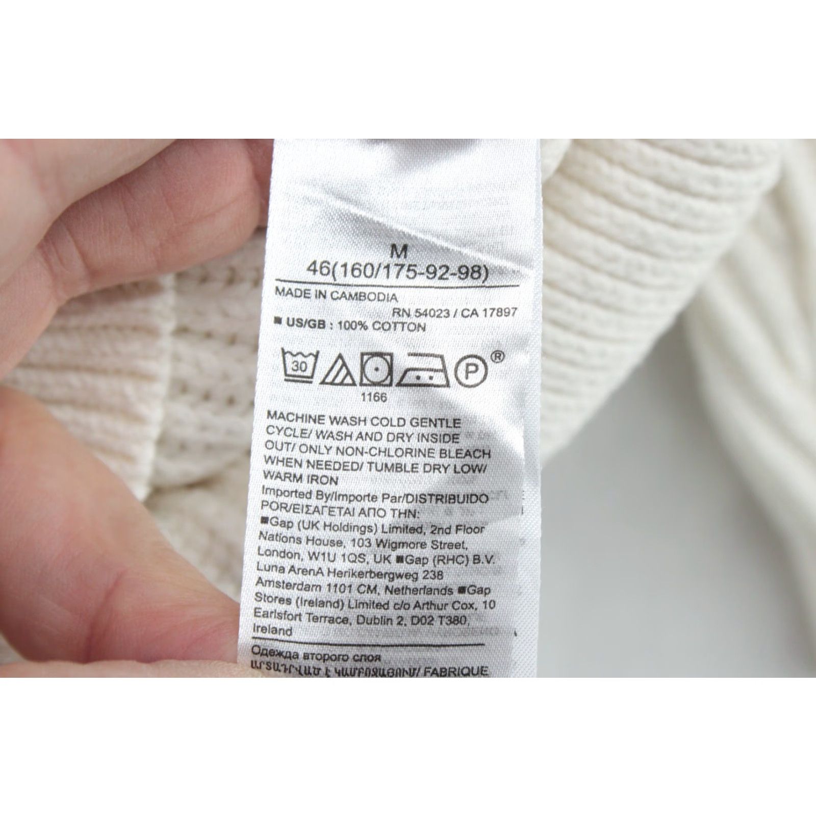 Banana Republic VINTAGE Banana Republic Snow Day Sweater Womens M White Ribbed Chunky Drop Shoulder Size M / US 6-8 / IT 42-44 - 7 Thumbnail